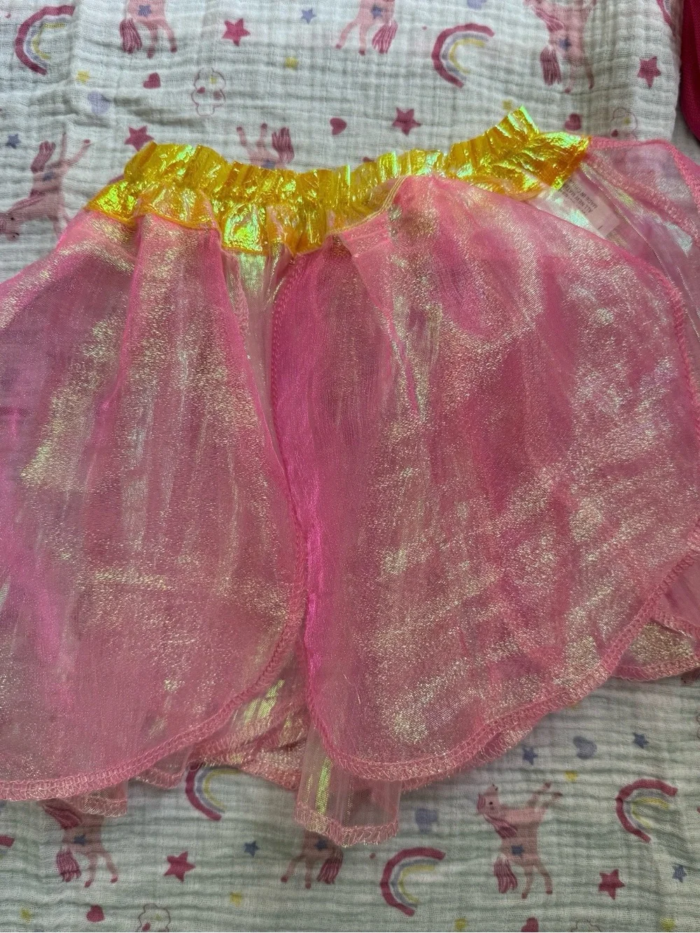 Disney Kids Costume Set in Pink & Green with Princess Backpack